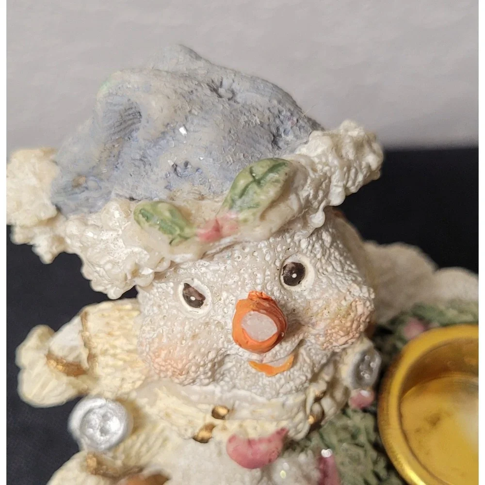 Cornerstone Creations Christmas Snowman Candle Holder Figurine Christmas Decor